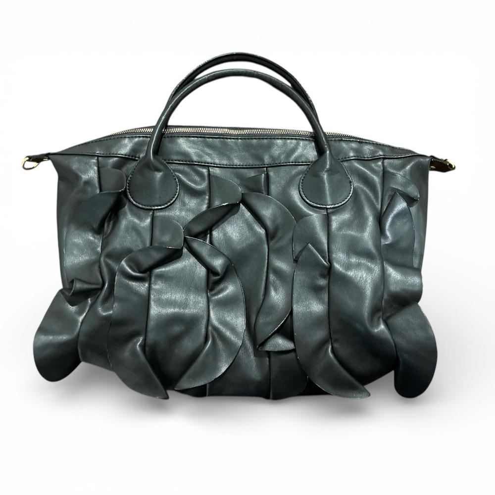 Betsey Johnson Black Spiral Handbag - Picture 1 of 4